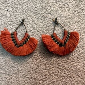 Rust Fringe Earrings
